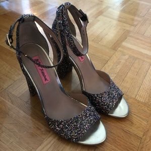 Betsey Johnson Glitter Heel